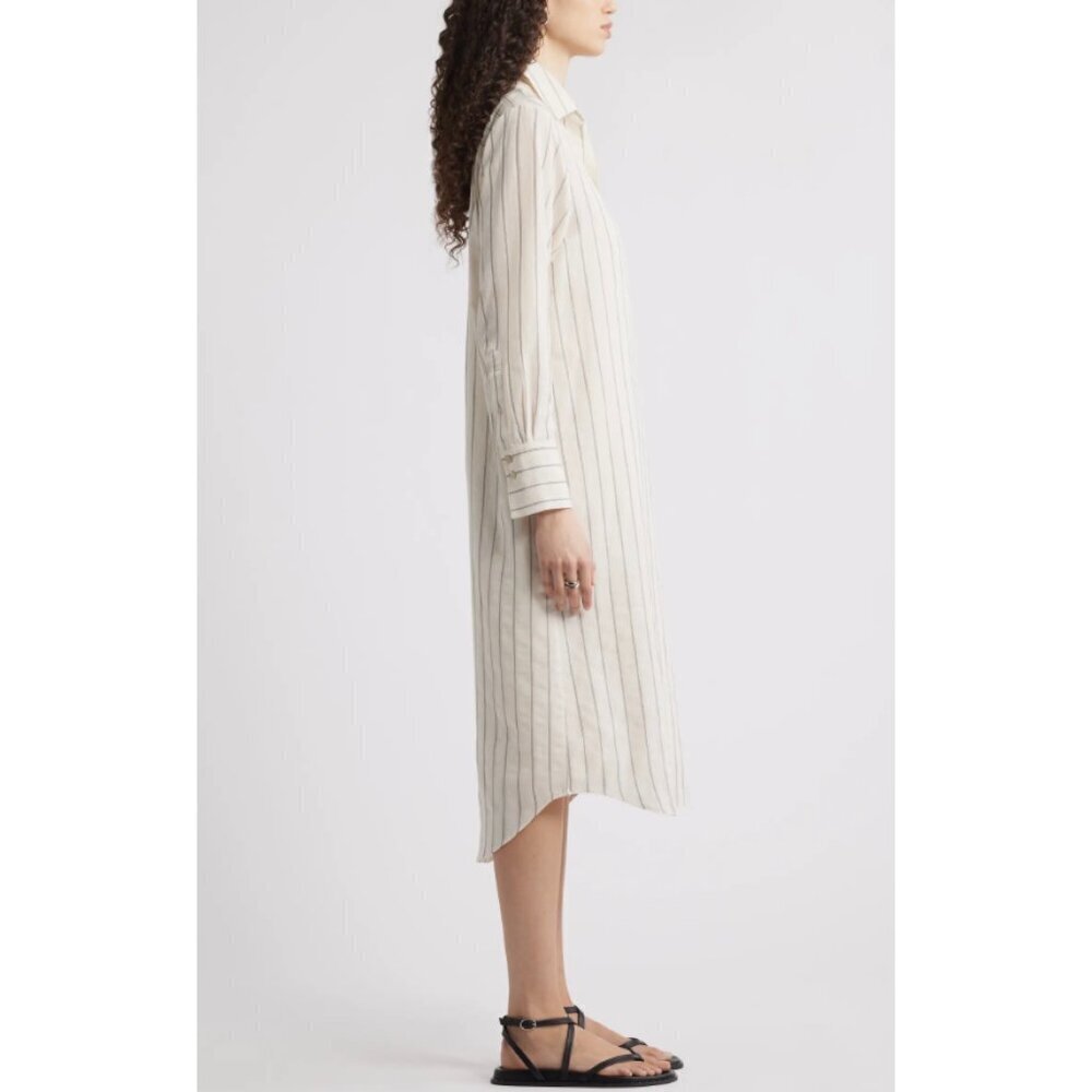 NWT Nordstrom Striped V-neck tunic Shirt Dress, Size Small $129 - Picture 4 of 16